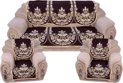

Countingbeds Cotton Sofa Cover(Brown Pack of 6)