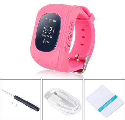 

VibeX Q-50-Type-(H) phone Smartwatch(Pink Strap Free Size)