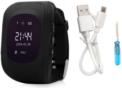 

VibeX Q-50-Type-(1) phone Smartwatch(Black Strap Free Size)