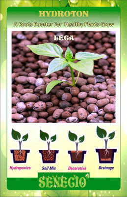 

SENECIO™ 3Ltr. LECA LIGHTWEIGHT EXCLUSIVE CLAY AGGREGATE Pebble Clay Ball For Hydroponic Aquaponic Soil Manure(3 L Cake)
