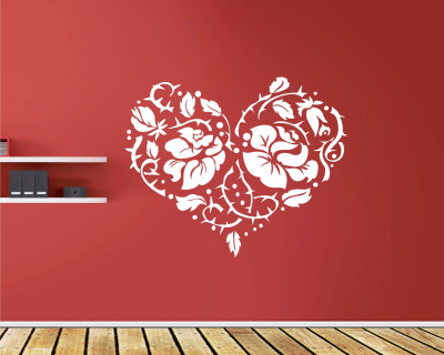 

Wall Guru  Home Décor wall Sticker(Pack of 1, White