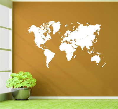 

Wall Guru  Home Décor wall Sticker(Pack of 1, White