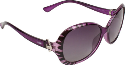 

Amour Oval, Cat-eye, Over-sized Sunglasses(Grey