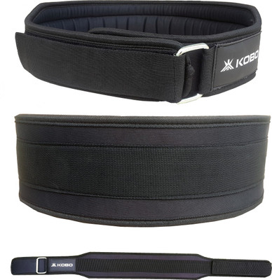 

Kobo 4" Foam padded Weight Lifting Back Support (L, Black)