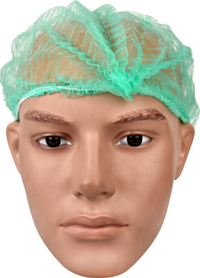 

Ashwa Group Pack of 50 Green Disposable Bouffant Surgical Head Cap(Disposable)