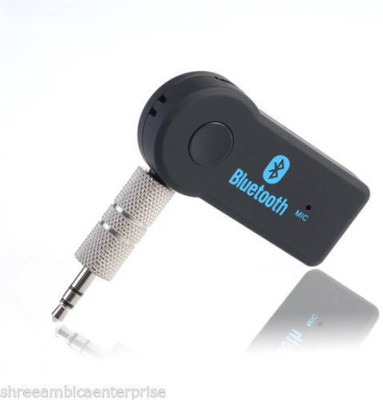 

Wonder World ™ Hands Free Car Vehicle Bluetooth Stereo Audio Music Receiver 3.5mm WW-BT-104 Bluetooth(Black)