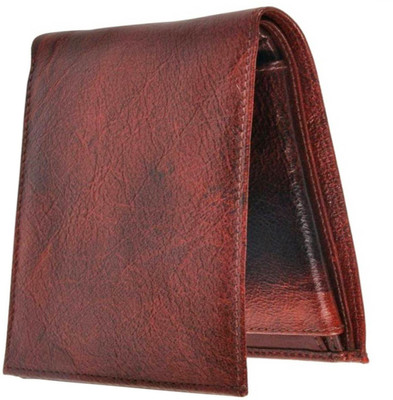 

ifrazon Men Brown Genuine Leather Wallet(6 Card Slots)