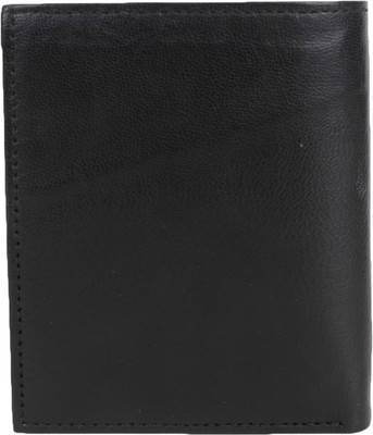 

Yours Luggage Men Black Genuine Leather Wallet(10 Card Slots)