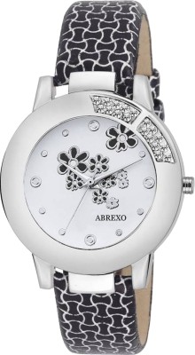 Abrexo Abx-5007-Black CRYSTAL STUDDED Watch  - For Women   Watches  (Abrexo)