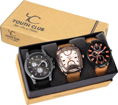 Youth Club COMBO-GR60SQMNFG DAILY CHANGEABLE PAIR Watch  - For Boys   Watches  (Youth Club)