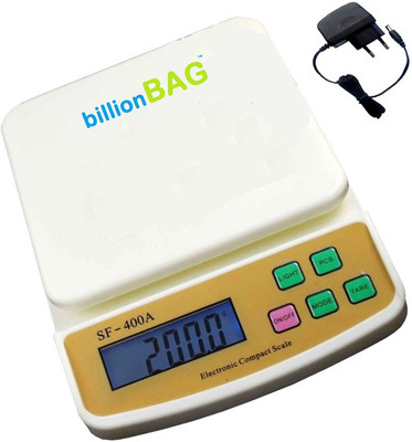 

Billionbag Advanced Multi-Purpose SF 400A with Adaptor 7 Kg Digital Household Use And Backlight Weighing Scale(White)