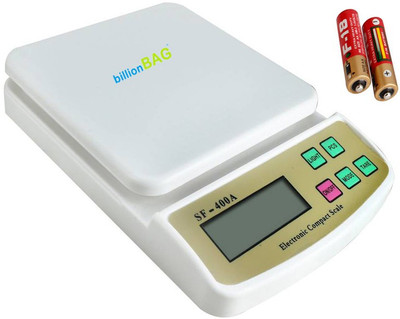 

Billionbag Electronic Digital SF 400A 7 Kg With Battery Best Qualtiy And Highly Durable Kitchen Use Weighing Scale(White)