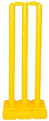 

Solutions24x7 Best Quality Cricket Stump Set 3 PC Wickets 2 PC Bails 1 PC Base. Size 3(Yellow)