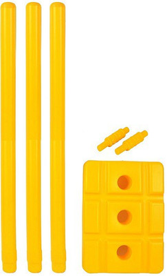 

National Sports Yellow Color Size 4 Cricket Stump Set for 10 to 12 yrs.(Yellow)