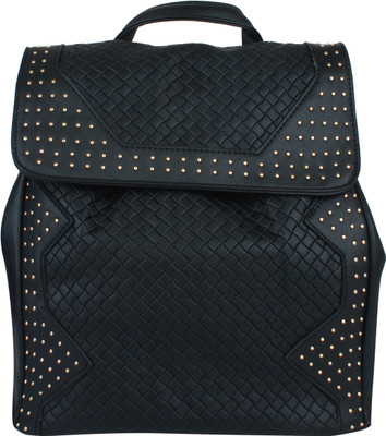 20 Dresses Braided and studded 12.2 L Backpack(Black)