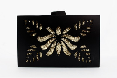 

Bagclan the leaf Black Sling Bag(Black, 2 inch)