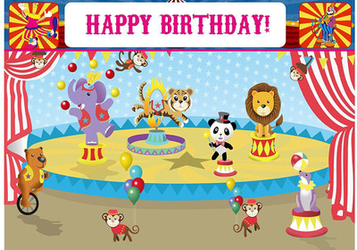 

PARTY PROPZ CIRCUS THEME BACKDROP(5FT-7FT) Banner(0.71 ft, Pack of 1)