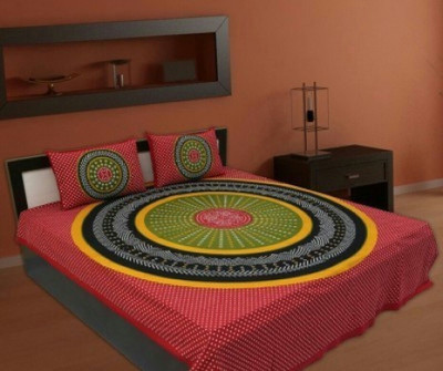 Sleepwell 300 TC Cotton Double Printed Bedsheet(Pack of 1, Multicolor)