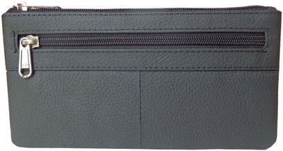 

Style 98 Women Black Genuine Leather Wrist Wallet(2 Card Slots)