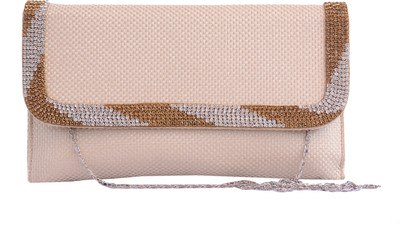 

Charu Boutique Party Beige Clutch