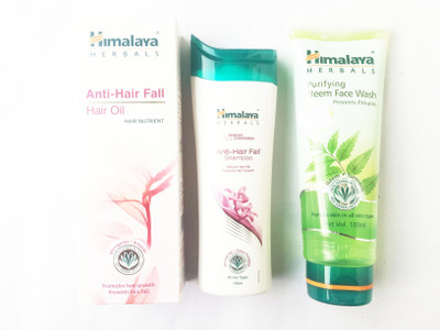 

Himalaya NEEM FACE WASH, ANTI HAIR FALL SHAMPOO, OIL BATH KIT(Set of)