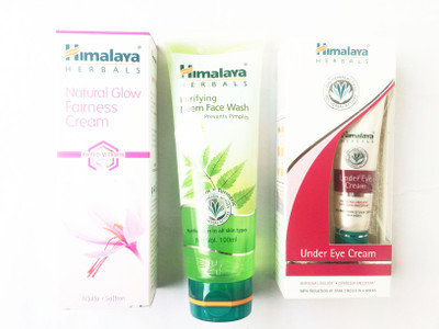 

Himalaya FAIRNESS CREAM, UNDER EYE CREAM, neem face wash(Set of 3)
