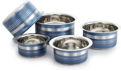 

Mahavir Induction Bottom Cookware Set(Stainless Steel, 5 - Piece), Blue