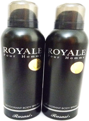 

Rasasi Royale Deodorant Spray - For Men(400 ml, Pack of 2)