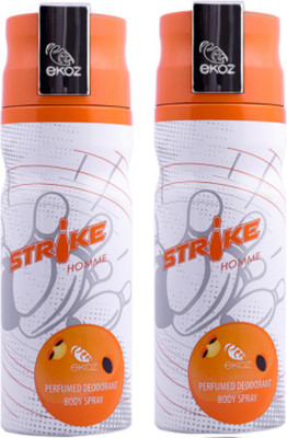 

Ekoz STRIKE DEO - PACK OF 2 Body Spray - For Men(200 ml, Pack of 2)