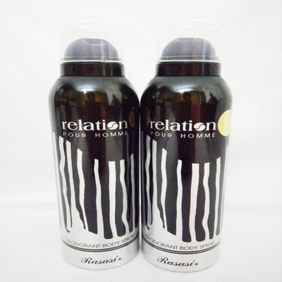 

Rasasi Relation Deodorant Spray - For Men(400 ml, Pack of 2)
