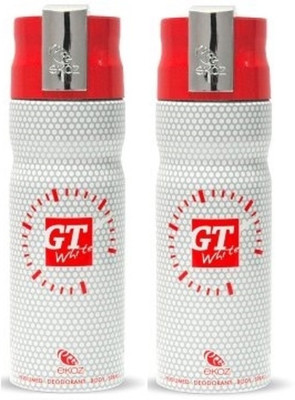 

Ekoz Gt White Deodorant Body Spray And 200ml Each - Pack Of 2 Body Spray - For Men & Women(200 ml, Pack of 2)