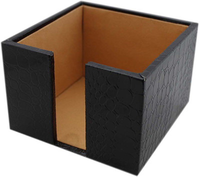 

JAGS 1 Compartments Leather Memo Holder(Black)