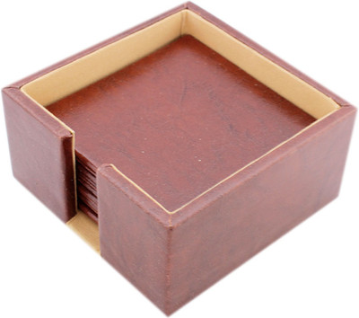 

JAGS 1 Compartments Leather Tea Coaster(Brown)
