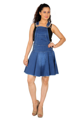 FCK-3 Women Blue Dungaree