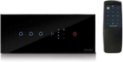 

kolors KIAN 3-SWITCH+MASTER+FAN+REGULATOR (BLACK) 10 One Way Electrical Switch(Pack of 1 Number of Switches - 5)