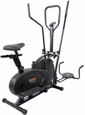 Protoner 4 in 1 Orbitrack Elliptical Bike Dual-Action Stationary Exercise Bike(Black) available at flipkart for Rs.10979