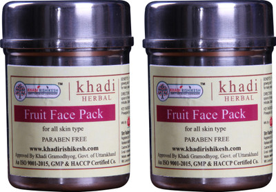 

Khadi Rishikesh Herbal Fruit Face Pack Of 2 Each 50 gms(100 g)