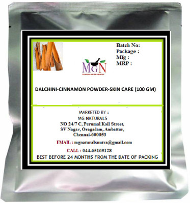 

MG Naturals DALCHINI-CINNAMON POWDER-SKIN CARE (100 GM)(100 g)