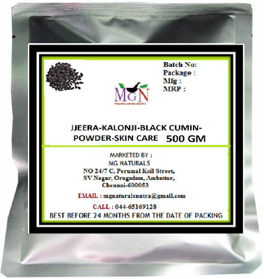 

MG Naturals JEERA-KALONJI-BLACK CUMIN-POWDER-SKIN CARE (500 GM)(500 g)