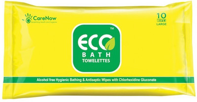 

ECO bath Towelettes Large Pillow Pack - 6 packs X 10 wipes = 60 wipes(Pack of 60)