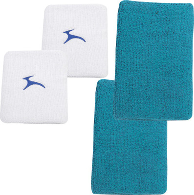 

JJ Jonex Work out PURE COTTON TOWELED Wrist Band 2pcs and knee cap 2 pcs combo Fitness Band(Multicolor, Pack of 4)