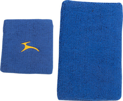 

JJ Jonex Tennis PURE COTTON TOWELED Wrist Band 1pc and knee cap 1pc combo Fitness Band(Blue, Pack of 2)