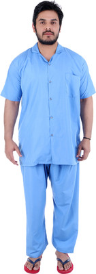 

FABUNIFORMS Unisex Patient Set Shirt, Pant Hospital Scrub(Sky blue XL)