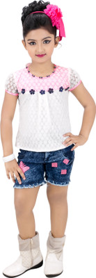 

Baby Girl's Awasome Top and Shorts set (18 Months to 24 Months) Girls Party(Festive) Shorts Top(Pink