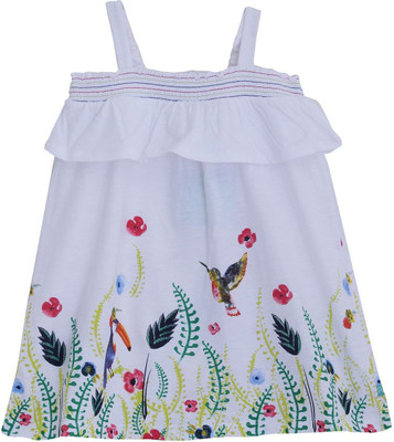 

Mini Klub Girls Mini/Short Casual Dress(White, Sleeveless