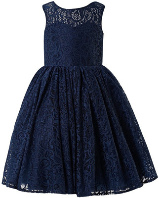 

Fairy Dolls Girls Midi/Knee Length Party Dress(Blue, Sleeveless, Navy901
