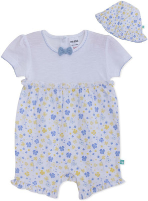 

Mini Klub Romper For Girls Printed Cotton(Multicolor, Pack of 2, Multi