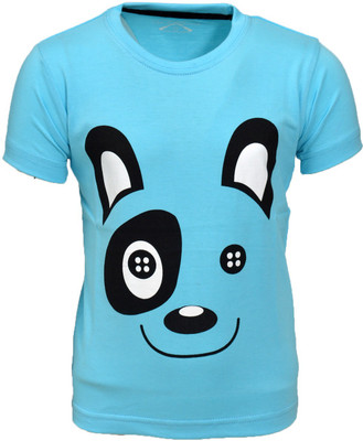 Crux & Hunter Boys & Girls Graphic Print Cotton T Shirt(Blue, Pack of 1) Flipkart
