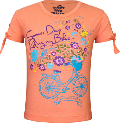 

Kothari Girls Casual Coton Top(Orange, Pack of 1, Coral
