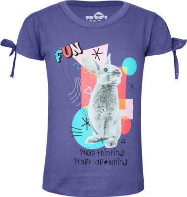 

Kothari Girls Casual Coton Top(Blue, Pack of 1, Levendar